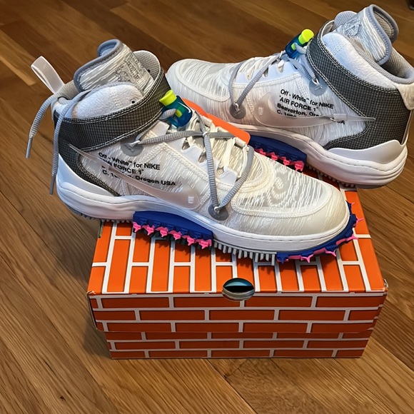 DS. Authentic Air Force One Mid “OFF WHITE”. Size 12. - Picture 5 of 9